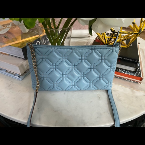 Kate Spade Quilted Crossbody, Light Blue - Picture 6 of 7
